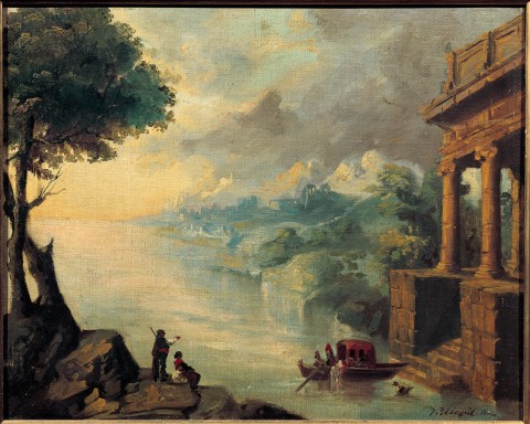 Atardecer y ensoñación en un país imaginario